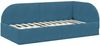 vidaXL Eckbettgestell mit Kopfteil Blau 80 cm x 200 cm Samt 42016625 Bild 4