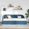 vidaXL Eckbettgestell mit Kopfteil Blau 80 cm x 200 cm Samt 42016625 Bild 3