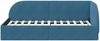 vidaXL Eckbettgestell mit Kopfteil Blau 80 cm x 200 cm Samt 42016625 Bild 5