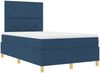 vidaXL Boxspringbett mit Kopfteil Blau 120 x 190 cm Stoff 3339608 Bild 5
