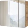 Spiegelschrank 80 cm LUTON-56 in Wotan Eiche Nb. Nb. B/H/T ca. 80/75/16 cm Bild 2