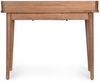 Schreibtisch Tansan aus Mangoholz, Retro Chic Design, braun lackiert, 100 cm breit Bild 3