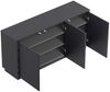 Design Sideboard Kommode Genesis B stehend 150cm 3 Türen Grafit : Grafit Bild 3