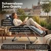 STEELSØN 'Lysira' Liegestuhl, klappbar & wetterfest, grau/silber, Sonnenliege mit extra dicker Polsterauflage, verstellbarer Gartenstuhl, bis 200 kg belastbar Bild 3