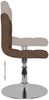 vidaXL Esszimmerstühle 4 Stk. Drehbar Braun Stoff, Drehbar [3087451] Bild 5