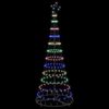 vidaXL LED-Weihnachtsbaum mit 230 LEDs Mehrfarbig 184,5 cm Metall 42018782 Bild 4