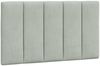 vidaXL Bett mit Matratze "Hanko" Hellgrau 90x200 cm Samt 3208574 Bild 5