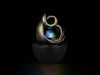 Kleiner LED Zimmerbrunnen LUMA mit Leuchtkugel & RGB Farbwechsel, Höhe 19cm Bild 5