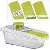 Haushalt International Gemüsehobel Küchenhelfer Küchenmandoline 3 Aufsätze Kunststoff, Kunststoff, (Stück, 1-St, Packung), Gemüseschneider, Raspel, 1,4 Liter, Julienne, Hobel Bild 4