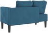 vidaXL Chaiselongue mit Kissen Blau Samt Bild 5