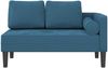 vidaXL Chaiselongue mit Kissen Blau Samt Bild 3