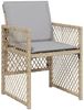 vidaXL 13-tlg. Garten-Essgruppe mit Kissen Beigemischung Poly Rattan 3210864 Bild 3