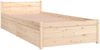 Bett mit Schubladen 75x190 cm 2FT6 Small Single, Natur Bild 4