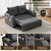 MODFU Schlafsofa Flexibler Tisch mit verstellbarer Größe, Ideal für platzoptimierte Nutzung in Wohn- oder Schlafbereich 1 Teile, Mit USB-Anschluss, Maße: 131x81x94 cm, modernes Design Bild 3