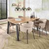 Armlehnstuhl Cleruve 2er-Set, Boucle-Stoff, modern, Sand, gepolstert und bequem Bild 2