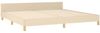 Doppelbett mit Kopfteil Stoff Creme 200x200 cm [3125329] Bild 5