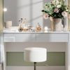 Schminktisch Annabelle Weiß Hochglanz/Weiß 110 cm mit LED-Beleuchtung und Hocker Vicco Bild 4