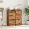 vidaXL Sideboards 2 Stk. Altholz-Optik 30x30x70 cm Holzwerkstoff 856956 Bild 3