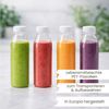 mikken Trinkflasche PET Getränkeflasche 250 ml Plastikflasche mit Deckel, perfekt für Smoothies, große Öffnung Bild 2