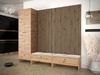 Garderoben-Set Melire VI, Kleiderschrank, Unterschrank, Griffe aus Metall (Farbe: Artisan Eiche, Abriamo 03) Bild 2