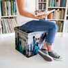 Sitzhocker mit Stauraum Trendmotiv Bild 2