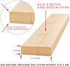 MaDeRa Natura XXL Rollrost, Massives Fichtenholz, unbehandelt 70x160 cm, 16 Leisten Bild 2