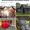 Gerätehaus aus Verzinktem Stahl mit Fundament & Doppeltüren & Rampe 260 x 207 x 180 cm Grau Bild 5