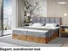 MEBLINI Boxspringbett LOFTY 1 200x200 cm mit Bettkasten - H4/Grau Samt Polsterbett - Doppelbett mit Topper & Taschenfederkern-Matratze Bild 3