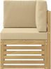 vidaXL Outdoor Ecksofa Massivholz Akazie Weiß 901507 Bild 3