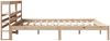 vidaXL Massivholzbett ohne Matratze 200x200 cm Kiefer 3305730 Bild 5