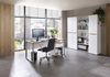 Schreibtisch >Memphis< in Weiß / Artisan / silber - 170x77x73 (BxHxT) Bild 4