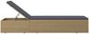 vidaXL Sonnenliege Poly Rattan Braun und Dunkelgrau 310146 Bild 3