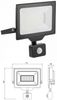 50w Hochwertiger LED Fluter Strahler Flutlicht für den Außenbereich und Feuchtraum IP65 IK08 mit Bewegungs Sensor in schwarz Eckig|Kaltweiß Bild 2