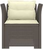 vidaXL 1-Sitzer Sessel mit Kissen Rattan-Look PP Hellgrau 8011880 Bild 3