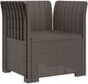 vidaXL 1-Sitzer Sessel mit Kissen Rattan-Look PP Hellgrau 8011880 Bild 2