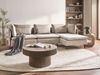 Modul Ecksofa 3-Sitzer EGERIS Stoff Beige linksseitig Bild 3
