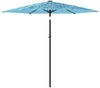 vidaXL Sonnenschirm mit Stahlmast Blau 223x223x213 cm 4005098 Bild 5
