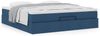 vidaXL Ottoman-Bett mit Matratze Blau 160x200 cm Stoff 3311126 Bild 4