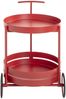 Servierwagen >37482< in Korallenrot, Metall - 62x42cm (HxD) Bild 3