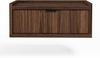 AX LIVING Nordiva Nachttisch mit Schublade 40 cm Warmia Walnut hängend Bild 2