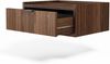 AX LIVING Nordiva Nachttisch mit Schublade 40 cm Warmia Walnut hängend Bild 4