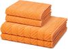 Ross Sensual Skin Zopf 4 tlg. Frottier-Set - 2 X Handtuch (50 X 100cm), 2 X Duschtuch (75 X 140cm) - 500 g/m2 - Ginster Bild 1
