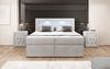 Boxspringbett Amelie mit LED und Stauraum 200x200 Weiß H2 (bis 70kg) Bild 3