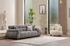 Sitzgruppe/Sofa Set - Wohnzimmergarnitur "Elia" 3+3+1+1-Beige/Grau Bild 4