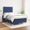 vidaXL Boxspringbett mit Matratze Blau 120x190 cm Stoff 3269950 Bild 3