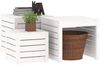 vidaXL 3-tlg. Gartenbox-Set Weiß Massivholz Kiefer 823956 Bild 4