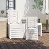 vidaXL 3-tlg. Gartenbox-Set Weiß Massivholz Kiefer 823956 Bild 3