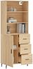 vidaXL Highboard Sonoma-Eiche 69,5x34x180 cm Holzwerkstoff 3189464 Bild 3