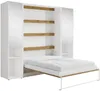 Vente-unique - RAPILI Bett Holz, Platte BeigeWeiß - B 50 cm239,2 cm x H 225,2 cm x L 159 cm Bild 3