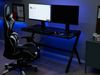 Spieltisch schwarz 122x60 cm RGB LED-Beleuchtung DANVERS Bild 3